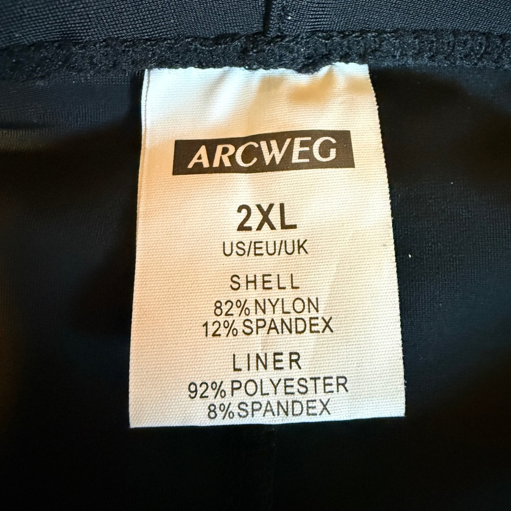 Arcweg Athletic Shorts Women 2XL Black Drawstring Zipper Pockets Hiking - Picture 3 of 8